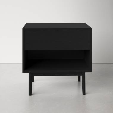 Black nightstand deals modern